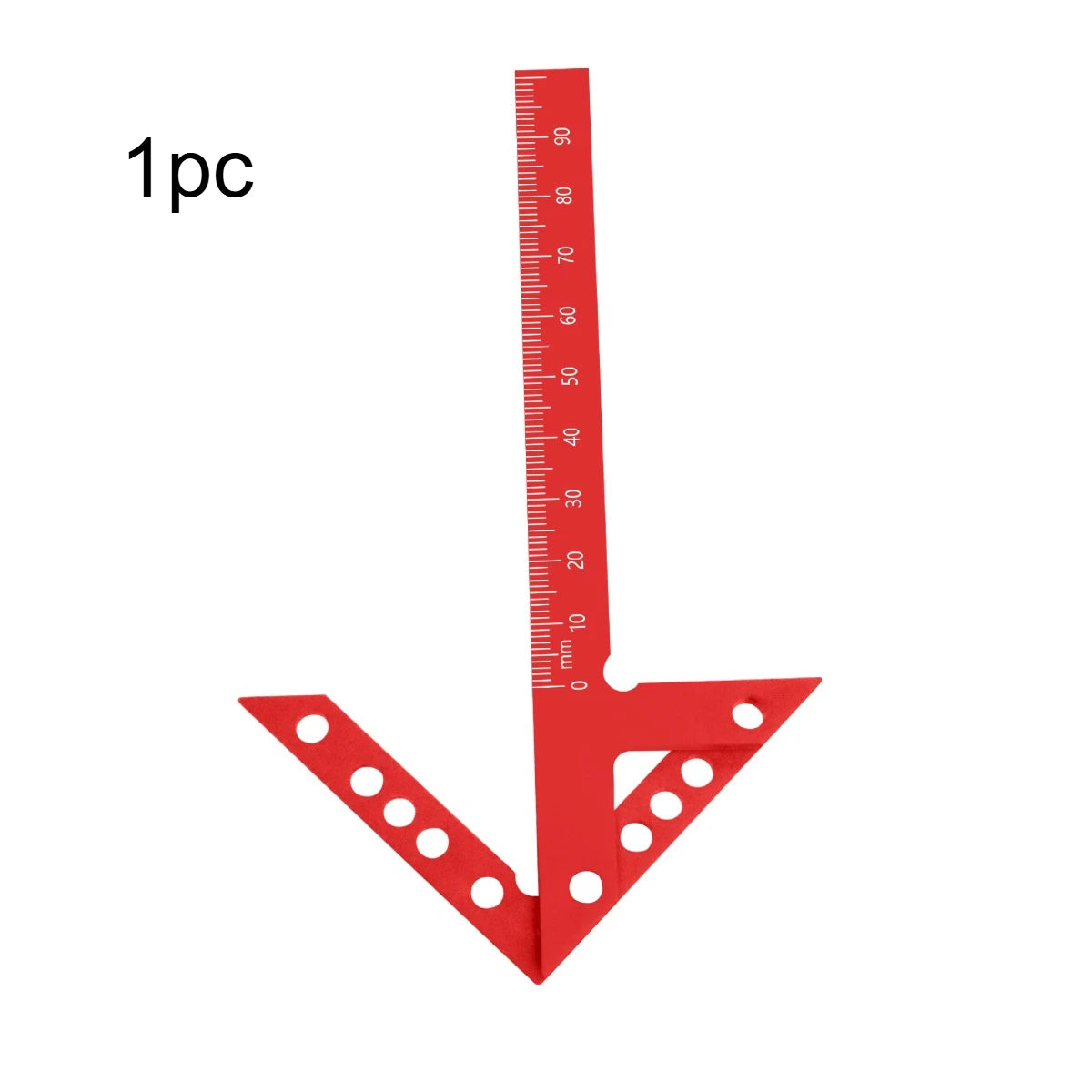 45/90 Degree Center Finder Measuring Ruler,Woodworking Angle Marking Tool,Carpenter Precision Scribe For Accurate Layout And DIY Qme 1PC