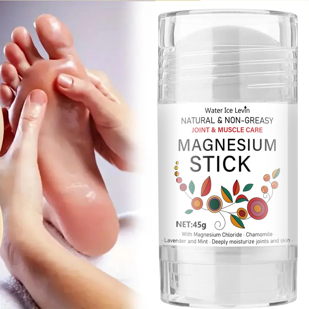 Magnesium Stick for Joint & Muscle Care - Natural, Non-Greasy with Chamomile & Lavender, Deeply Moisturizes Qme