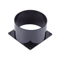 1pc Flange Connector ABS Black 75MM 100MM 120MM Smooth Small Air Resistance Indoor Ventilation Equipment Pipes Connections Qme 120mm