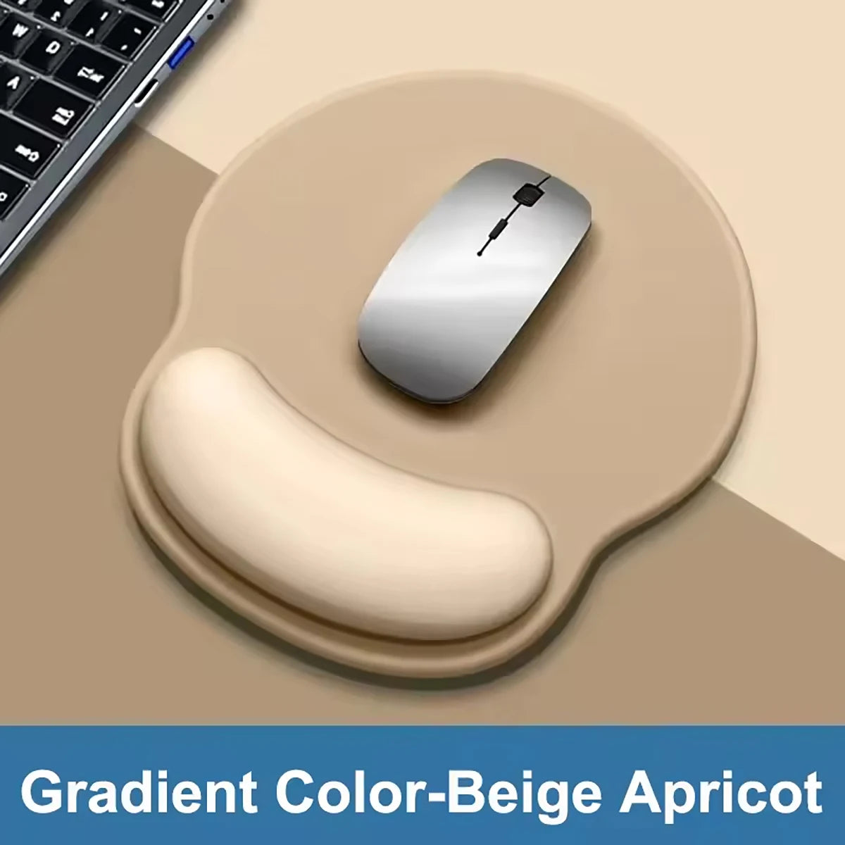 Gradient Thick Anti Slip Rubber Mouse Pad Suitable Office Use Qme BROWN