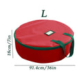 Wreath Storage Container Dust-Proof Stackable Organizers 600D Oxford Wreath Boxes For Storage For Christmas Clothes Ornament Qme Green China Mainland