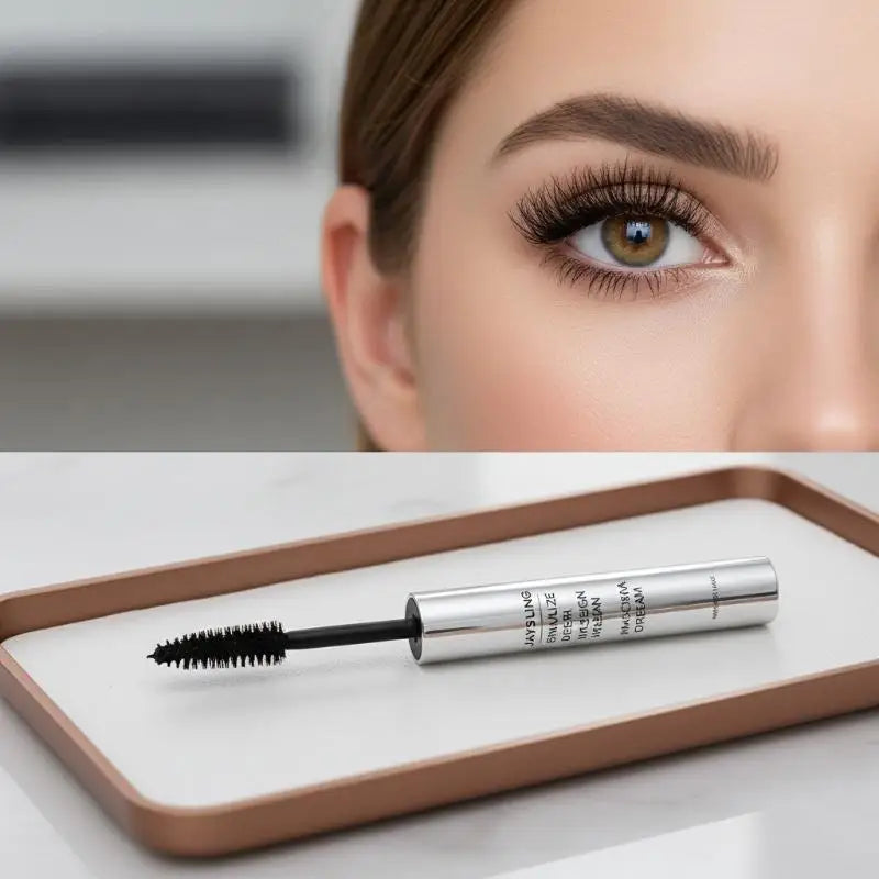 Long Lash Mascara Black Waterproof Silver Tube Extra Curl Easy Qme
