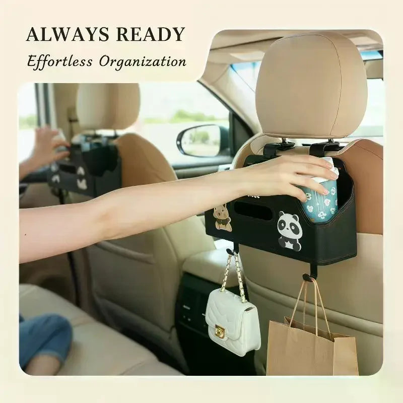 Sturdy Auto Organizer 1 Car Multifunctional Back Seat Storage Box Qme