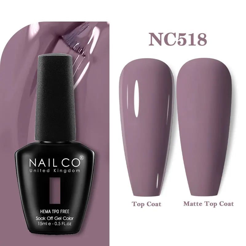 NAILCO Coat Base Gel Nail Polish Nails Art Semi Permanent Lacquer