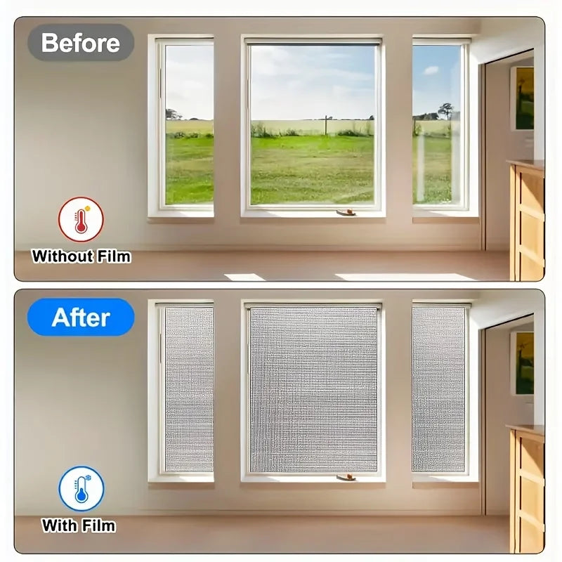Thickened Double-sided Aluminum Foil Window Insulation Film Can Block Qme
