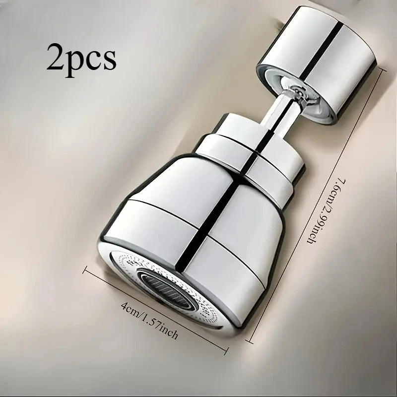 Kitchen Sink Faucet Aerator 3 Modes Anti-splash Water Saving Tap Nozzle Universal Rotate Water Filter Tap Sprayer Adapter Qme 2pcs