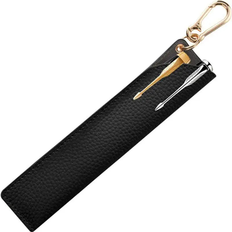 Leather Pencil Holder Bag Kawaii Pen Storage School Case Students Kids Qme Black