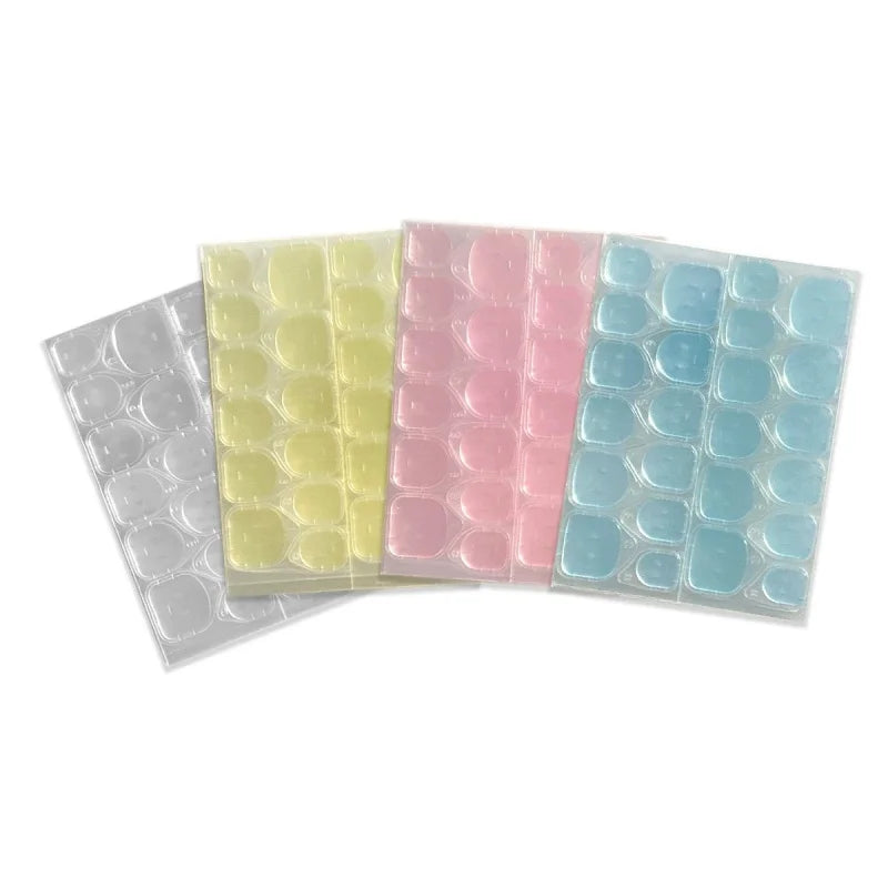 Stick Nail Jelly Double sided Adhesive Transparent Traceless Nail Glue Invisible Wear Nail Sheet Adhesive DIY Tools Qme