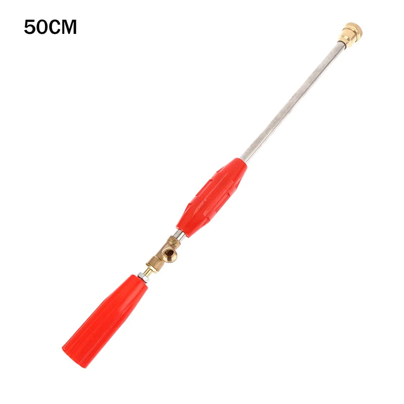 Garden Sprayer Nozzle High Pressure Water Spray Sprinklers Adjustable Power Sprayer Nozzle Spraying Rod Agriculture Tools Qme 50cm