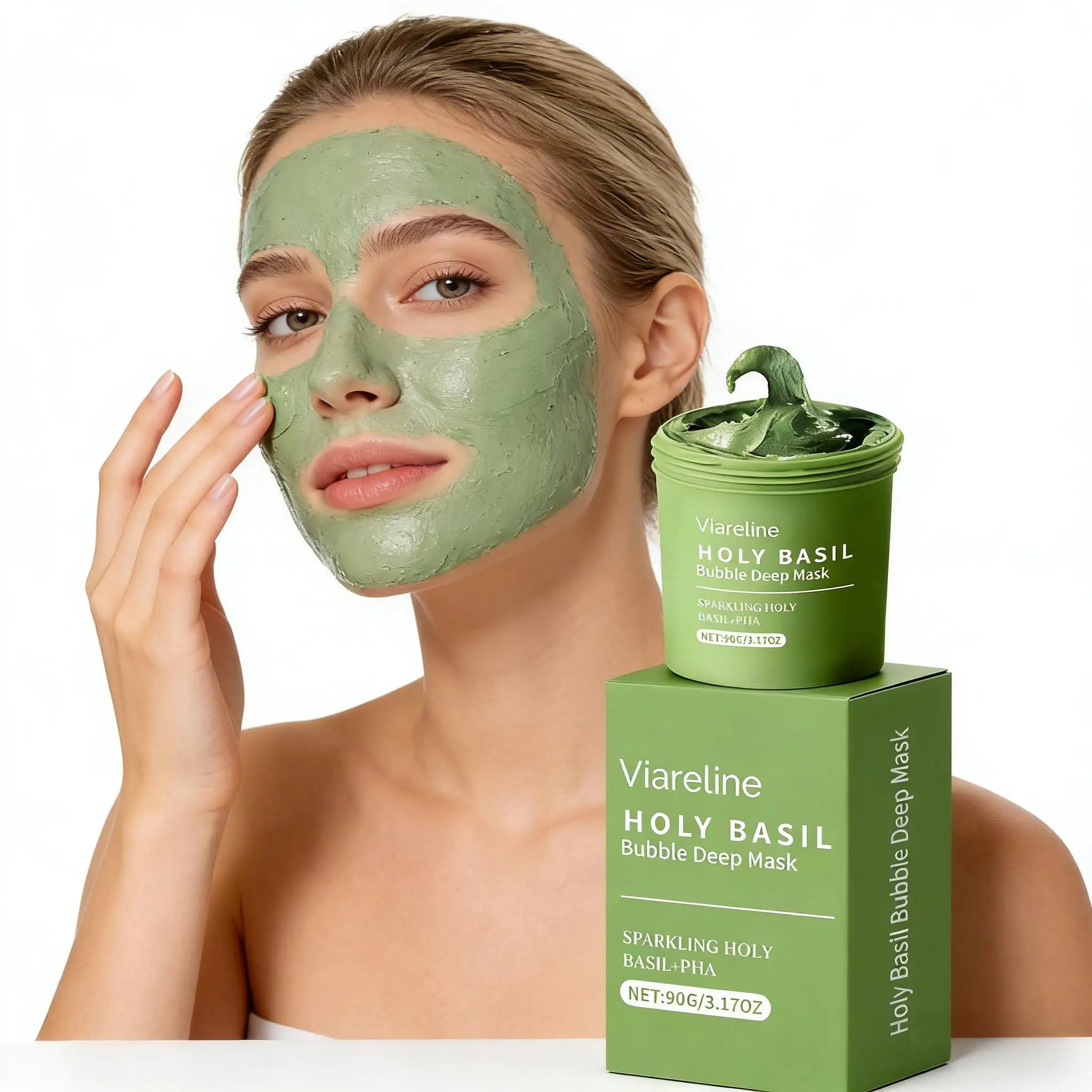Face Cleansing Bubble Mask Deeply Shrinking Pore Cleans Blackhead Oil Control Anti-Acne Improve Rough Skin Brighten Nourish Mask Qme