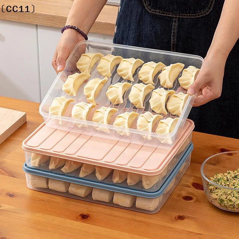 Food Egg Crisper Box Refrigerator Dumpling Wonton Fresh-keeping Qme