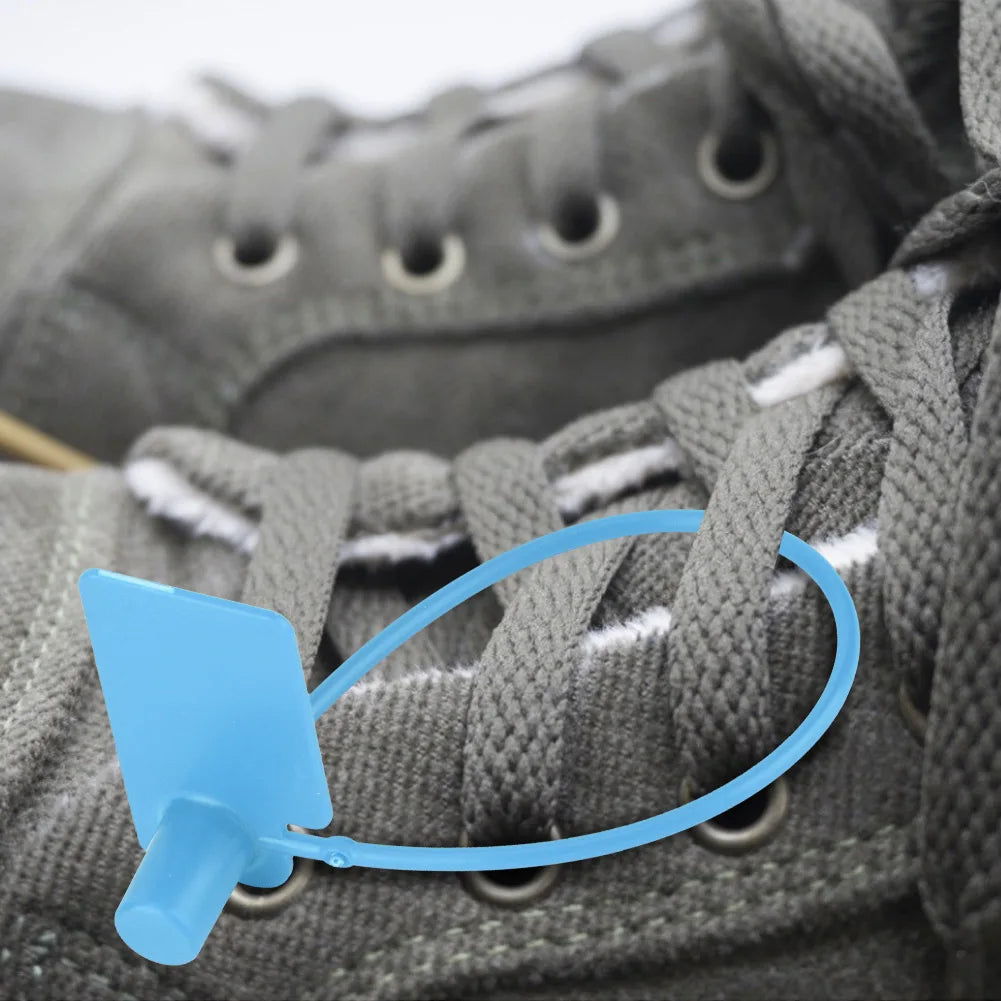 100Pcs Disposable Cable Labels Self Locking Cable Ties Identification Mark Tags Anti Theft Wire Marker Tags Set Qme