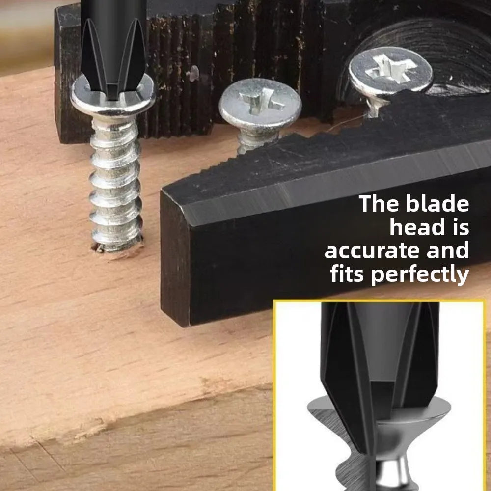 Magnetic Tip Screwdriver Kit Equipped With Comfort Cushion Anti-slip Handle Flat Phillips Heads For Household DIY Repair Works Qme