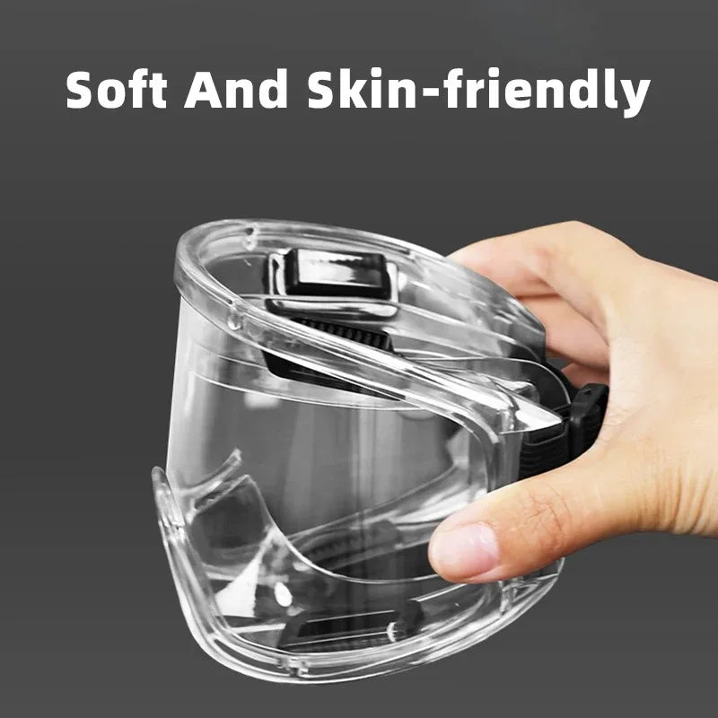 1PCS Safety Goggles Anti-Fog Dust Windproof Scratch Resistant Protective Eyewear for Industrial Cutting Grinding Work Qme
