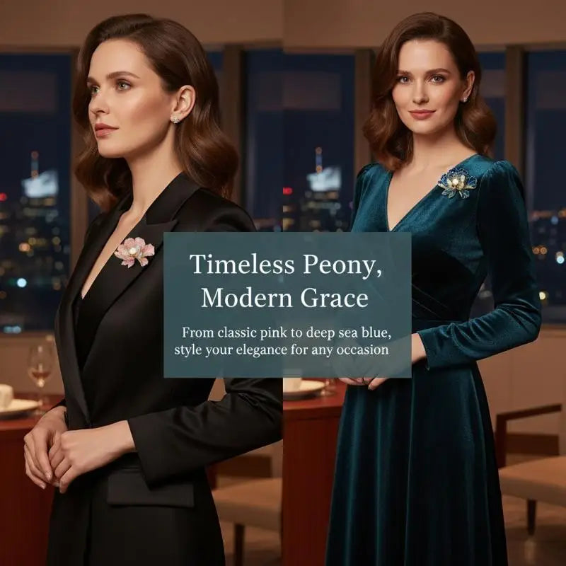 European And American Fashion Retro Alloy Flower Set With Pearl Brooch Chest Flower Qme