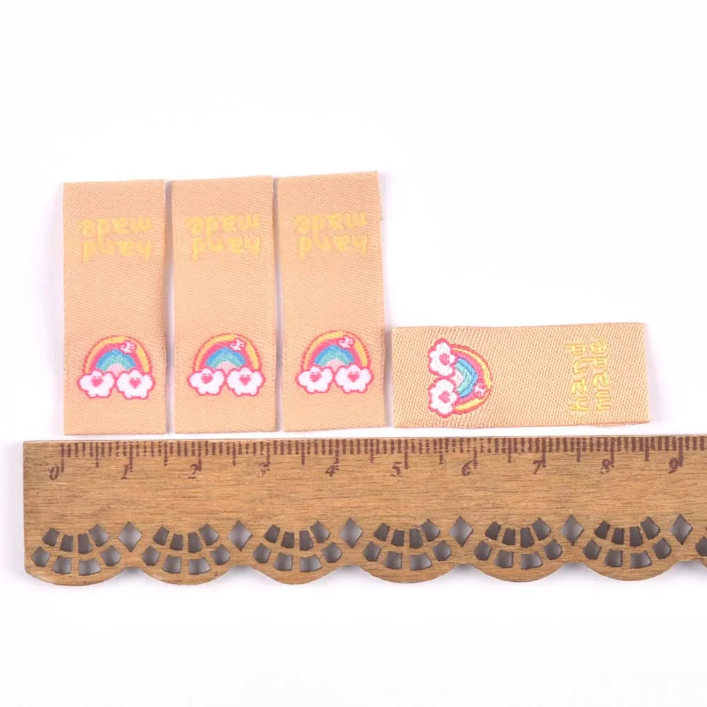 50Pcs Lovely Mushroom/Banana/Flower Embroidery Cloth Labels For Sewing Supplies Garment DIY Bags Hats Accessories Handmade Tags Qme 3