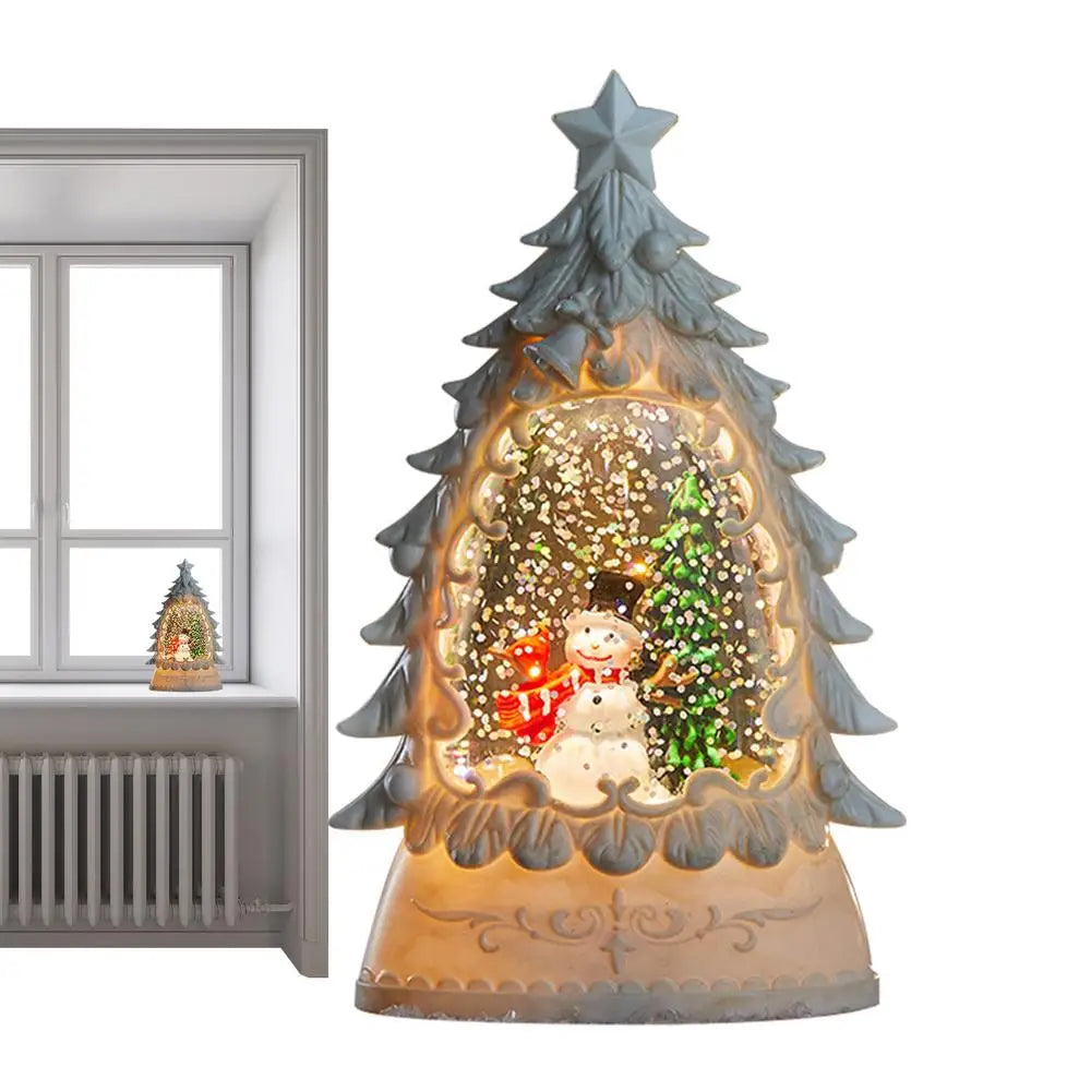 Christmas Snow Globes Glowing Globe Decoration Battery-operated Qme D China Mainland