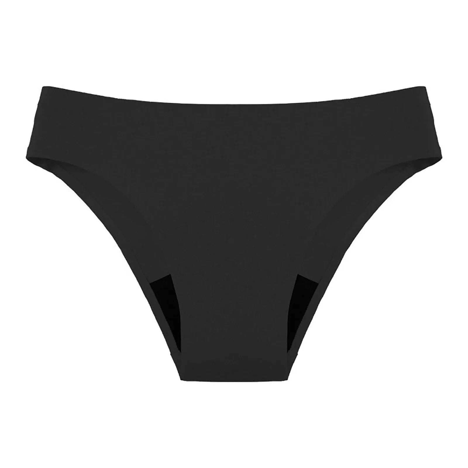 Swimwear Women High Bikini Waist Menstrual Leakproof Bikini Bottom Absorbent Short Pants Swimming Beach Bathing Swimsuit Qme