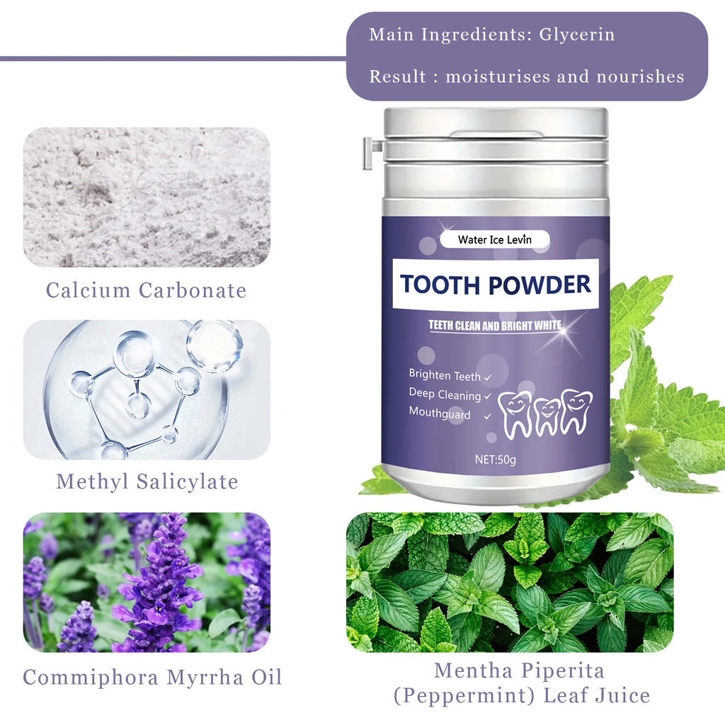 pearl tooth powder fresh breath teeth yellow stain cleaning powder oral care tooth cleaning powder wholesale Qme