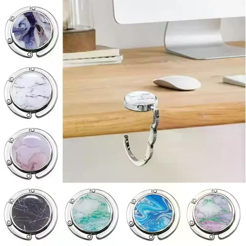 Fashion Foldable Handbag Hook Portable Purse Hook For Women Durable Creative Desk Hanging Rack Girls Gift Qme