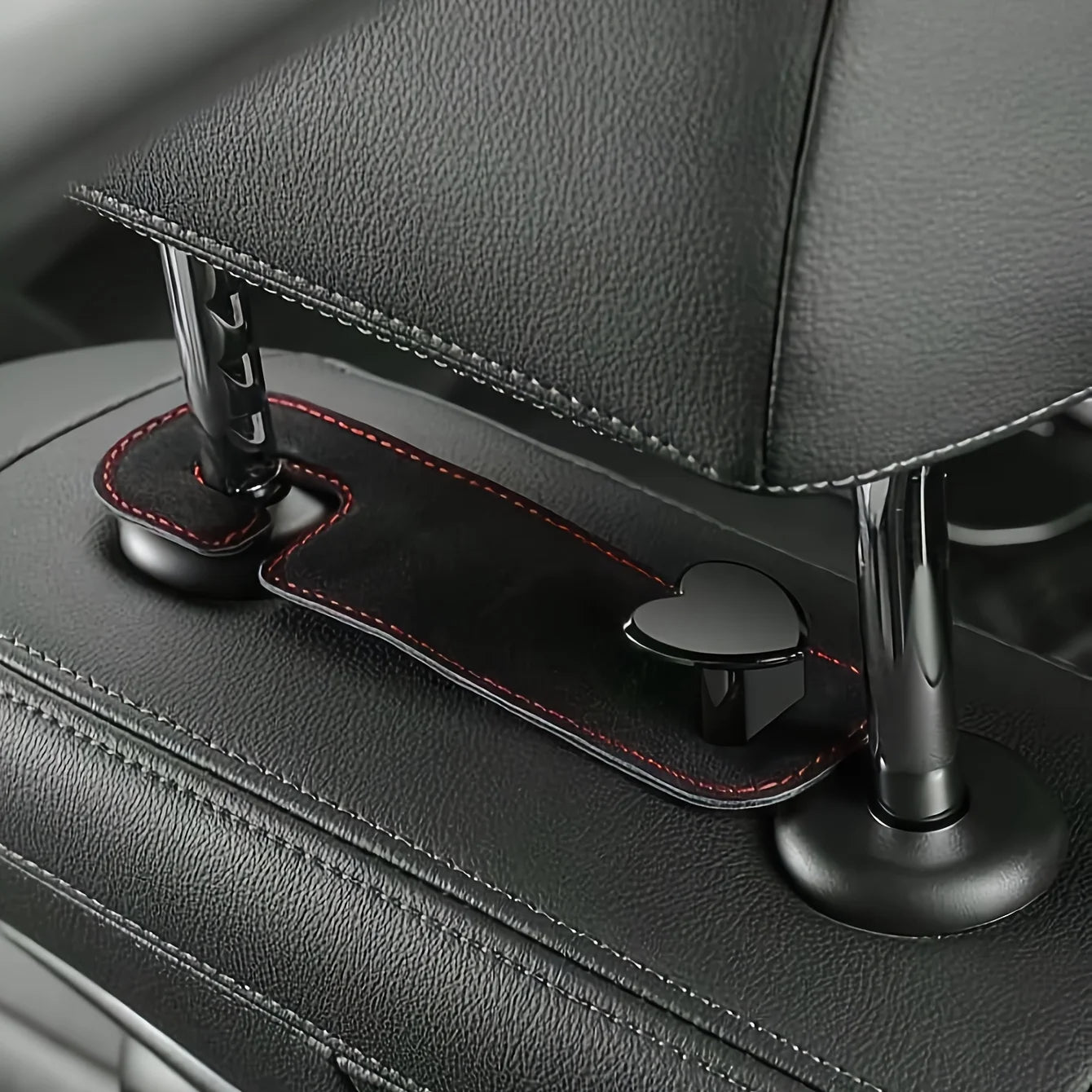Cute heart-shaped vehicle storage pendant wallet bag, car interior seat backrest storage accessories, SUV sedan universal Qme