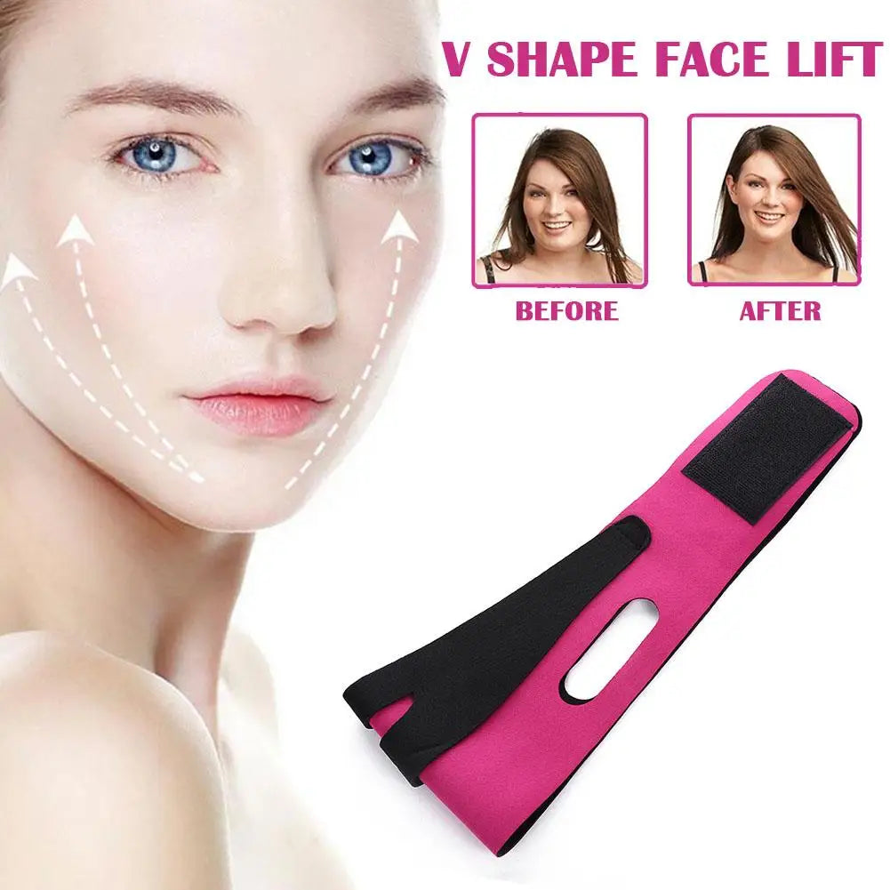 Reusable V Line Face Lift Strap Comfortable Face Slimming Bandage For Double Chin Shaper, Women Cheek Lift Up Belt For Sleeping Qme