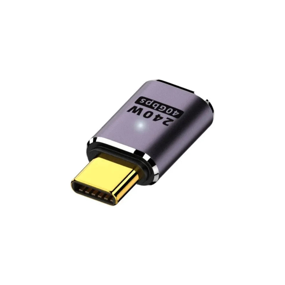Mini Type-C USB4.0 OTG Adapter 40Gbps High Speed Data Converter Support 8K 60Hz 90/180 Degree Elbow Extension Fast Cable Adapter Qme Type 1