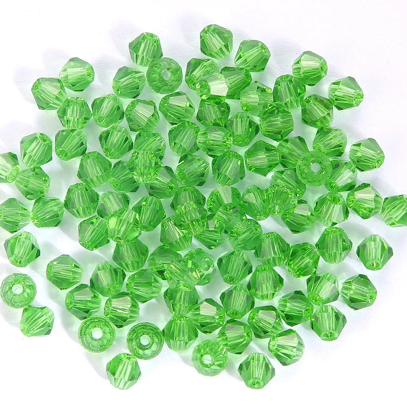 Glass Beads Bicone Shaped Faceted Crystal Jewelry Making Bracelet