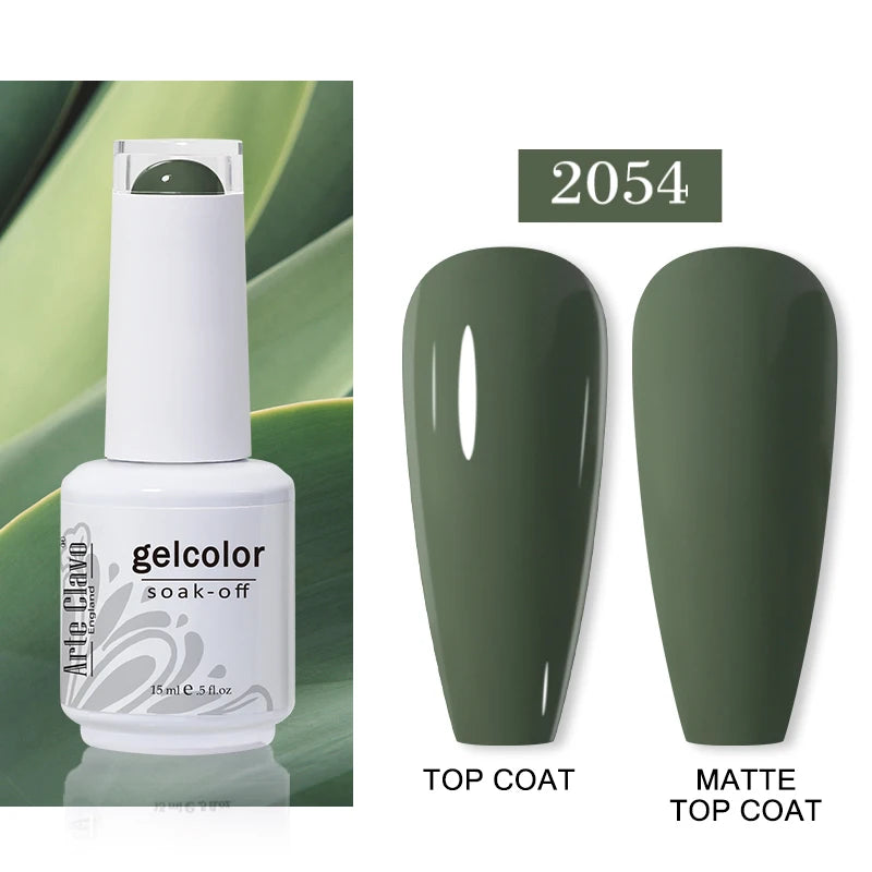 Arte Clavo Autumn Nail Gel Polish Caramel Winter Soak Off UV LED Art Qme