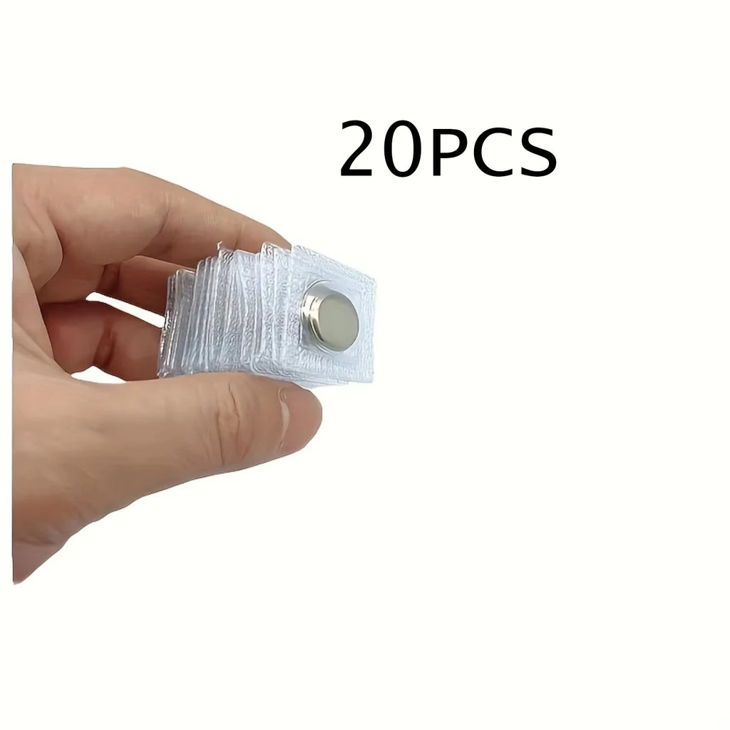 20pcs magnetic fasteners for sewing - invisible metal fasteners for clothing and bags, easy-to-use handicrafts, DIY accessories Qme 20PCS