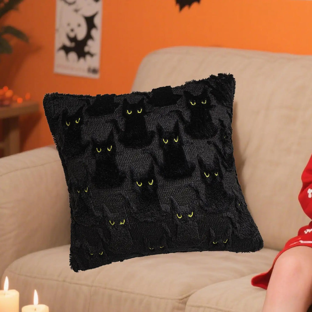 Halloween Pillow Covers Decorations Throw Decorative Pillowcase Couch Qme