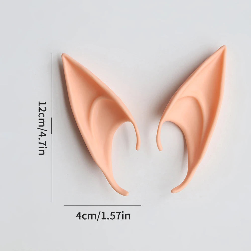 1Pair Of Halloween Elf Ears Masquerade Ball Avatar Pointed Ears Party Props Fairy Monster False Ears Qme