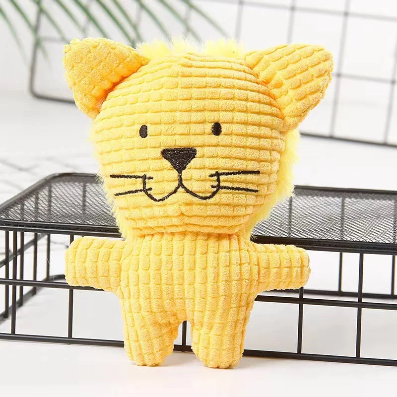 Lovely Sound-making Dog Playthings Corduroy Animal Chews Puppies Qme