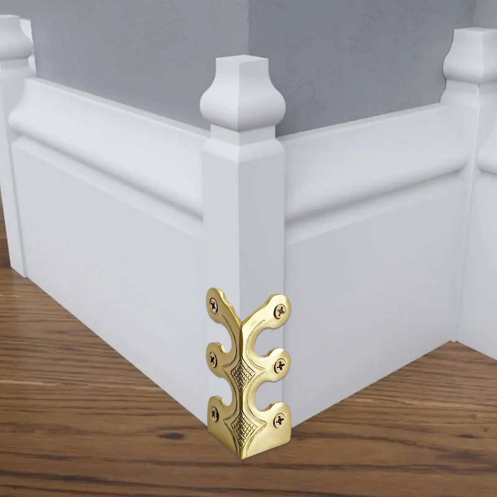 Baseboard Protector Edge Corner Protectors Metal Skiffers Solid Brass Home Corner Guard Decorative Protector Cover Qme