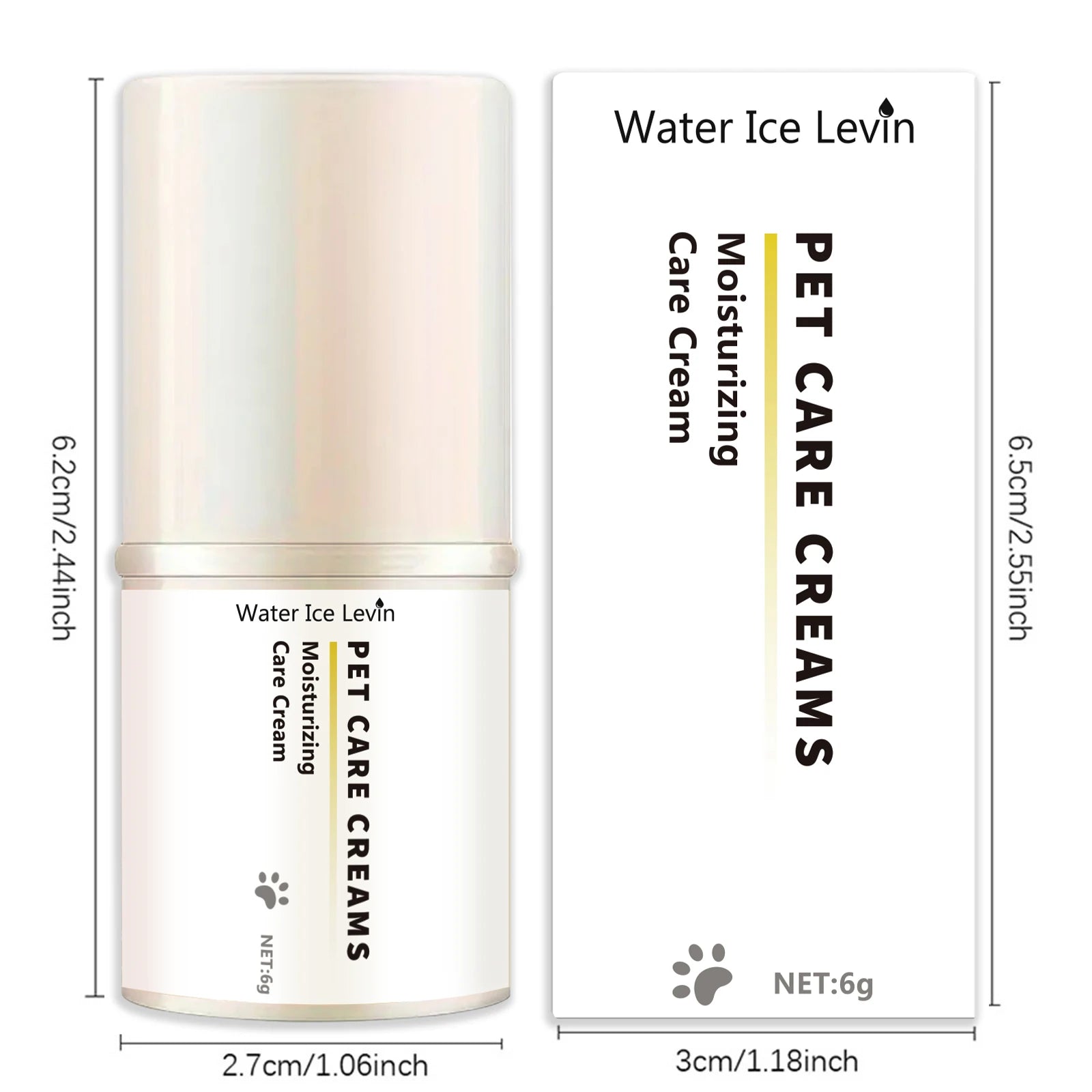 6g Dog Nose and Paw Balm Dog Paw Cream Cats Dogs Paw Protector Cream Pet Feet Moisturizer Pet Crack Feet Repair Pet Accessories Qme