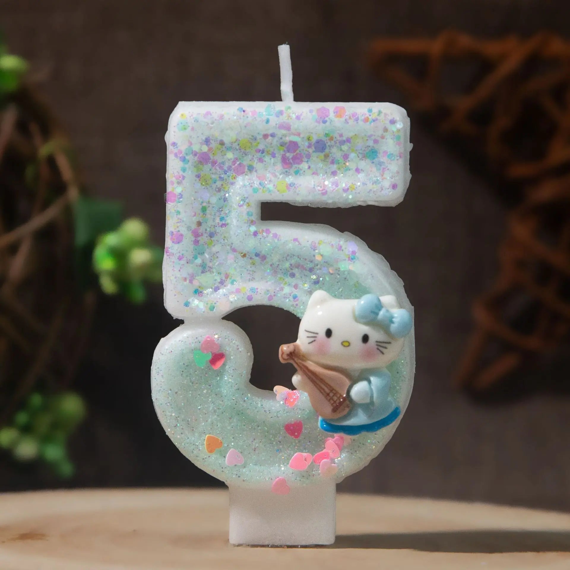 Hello Kitty Number Birthday Candles 0-9 Cartoon Cake Topper Decor Qme 5