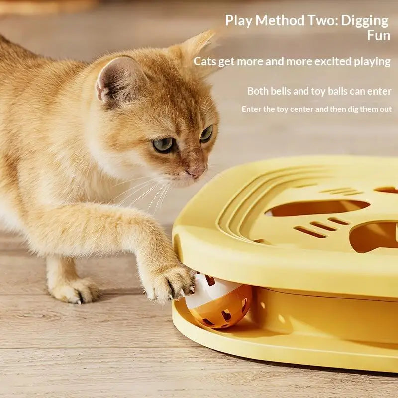 Feather Pets Self Entertainment Training Toy Interactive Cat Puzzle Qme