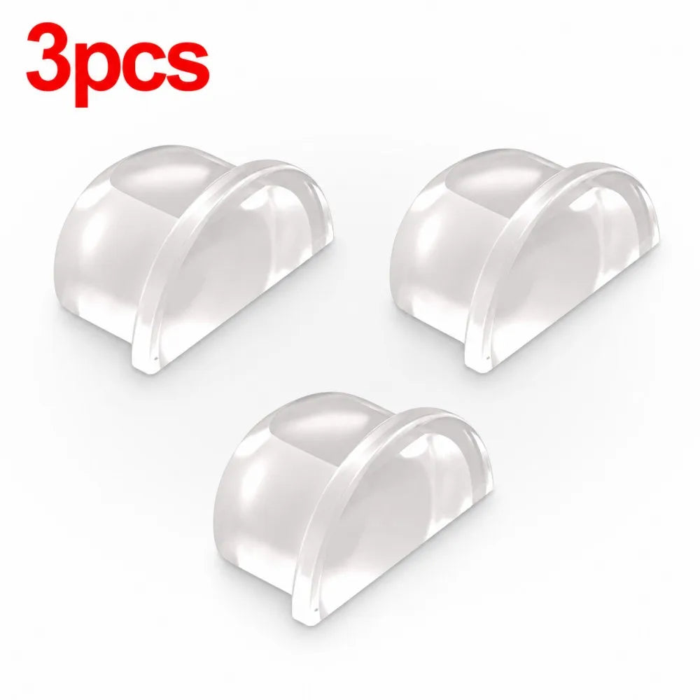 1-8pcs Transparent Silicone Door Stopper Self Adhesive Wall Protector Rubber Bumper Pad For Door Handle Cabinet Corner Furniture Qme 3pcs