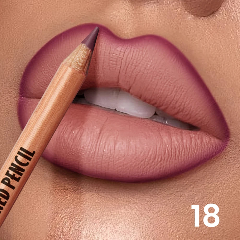 Waterproof Long Lasting Lip Liner Pencil Smooth Define Contour Qme