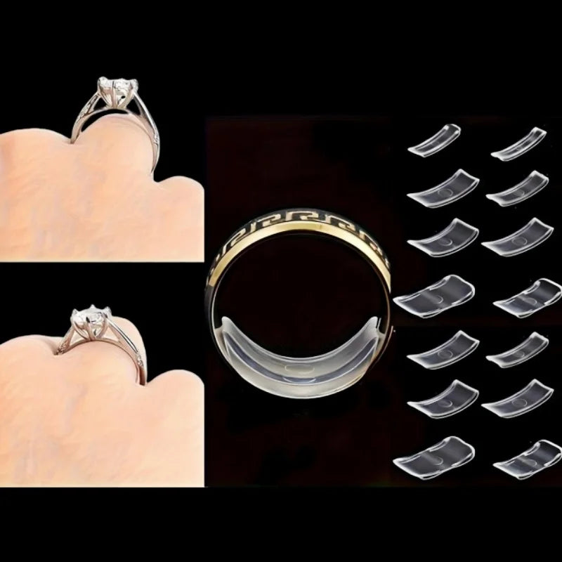Ring Adjuster Soft Silicone Comfortable Non-slip Jewelry Tool Qme