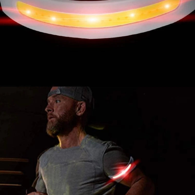 COB Night Running Cycling Flashlight Strong Light Outdoor Charging Qme