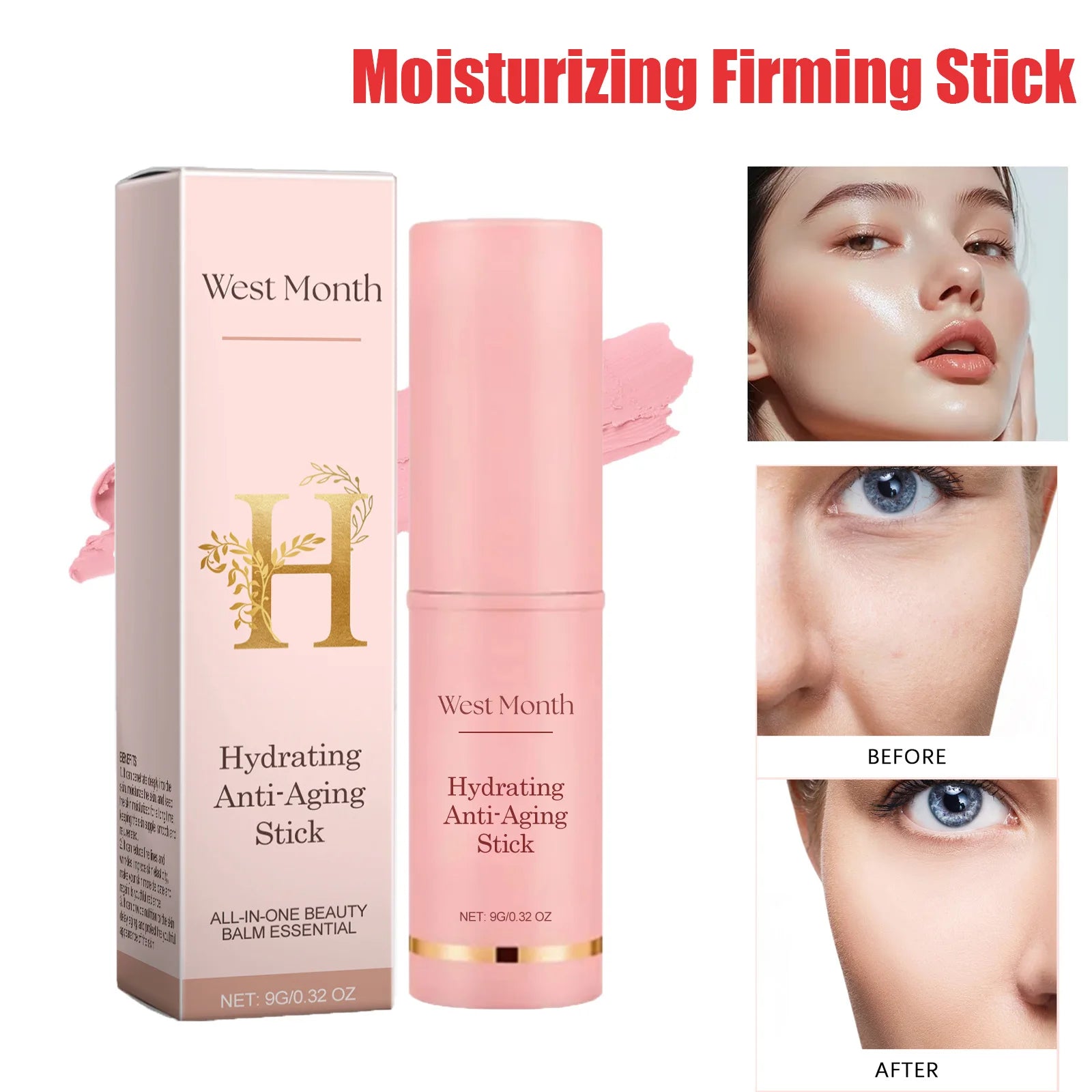 Moisturizing Multi Balm Stick Wrinkle Bounce Balm Collagen Firming Lifting Brightening Facial Dull Skin Hydrating Skin Care Qme