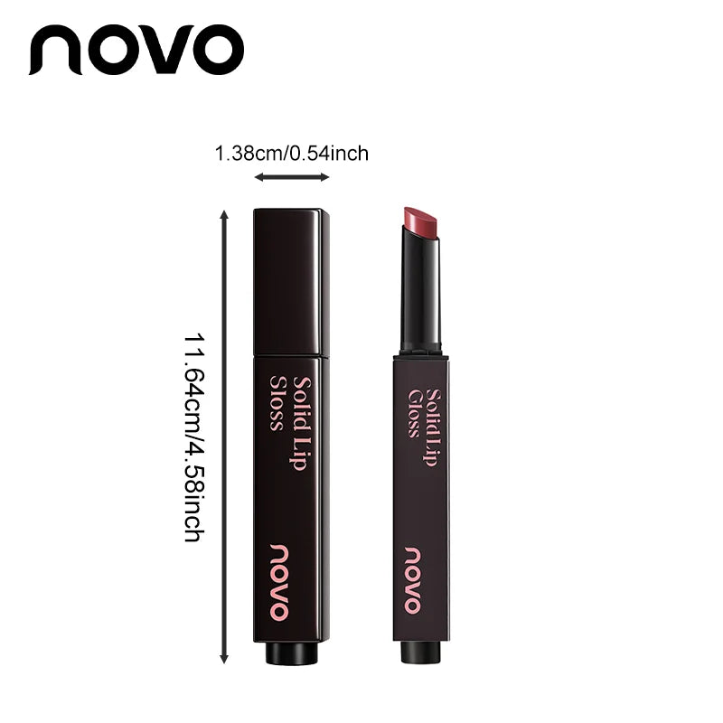 Moisturizing Mirror Lipstick, Water Glow Solid Lip Gloss, Long-Lasting Nourishing Formula With Castor And Sunflower Seed Oil Qme