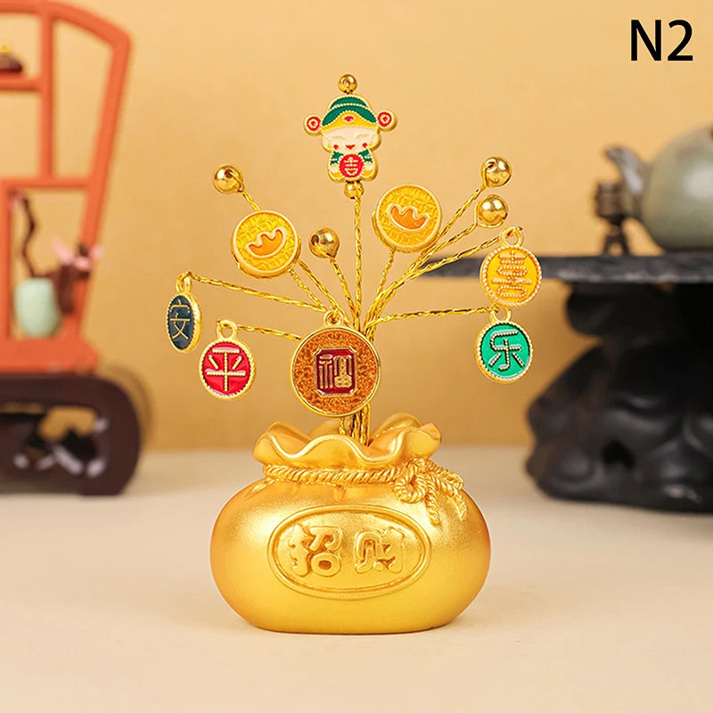 Year Money Tree God Feng Shui Fa Cai Lucky Fortune Miniature Spring Qme 2