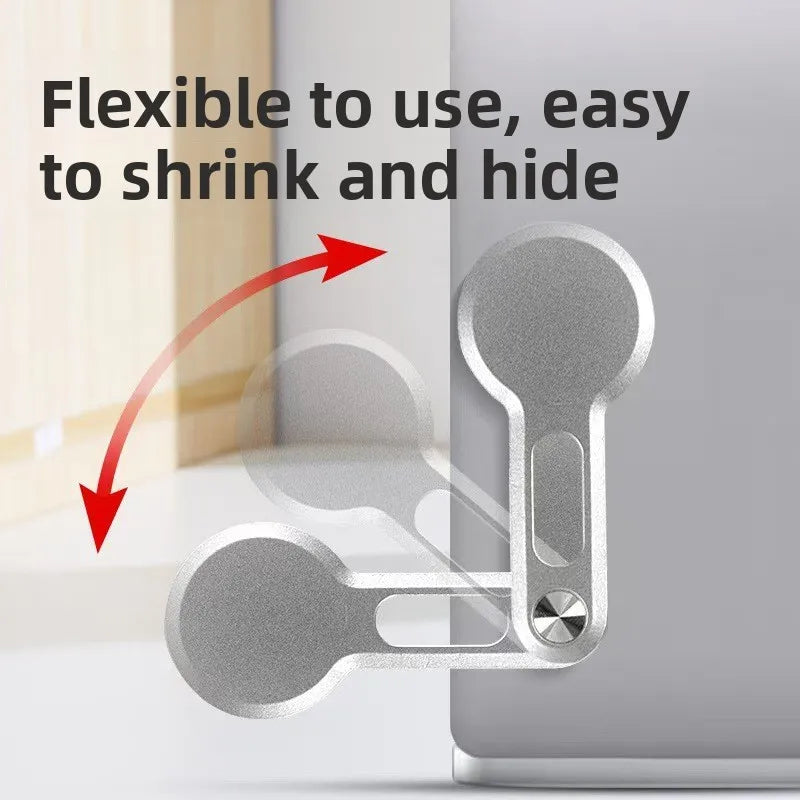 Magnetic Foldable Holder Laptop Phone Holder Dual Screen Extension Multi Screen Adjust Stand Invisible Laptop Side Mount Bracket Qme