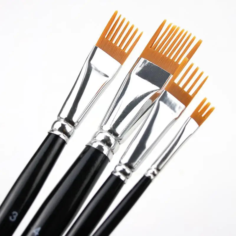 Serrated Shape Paintbrush Watercolor Oil Digital Painting Landscape Qme