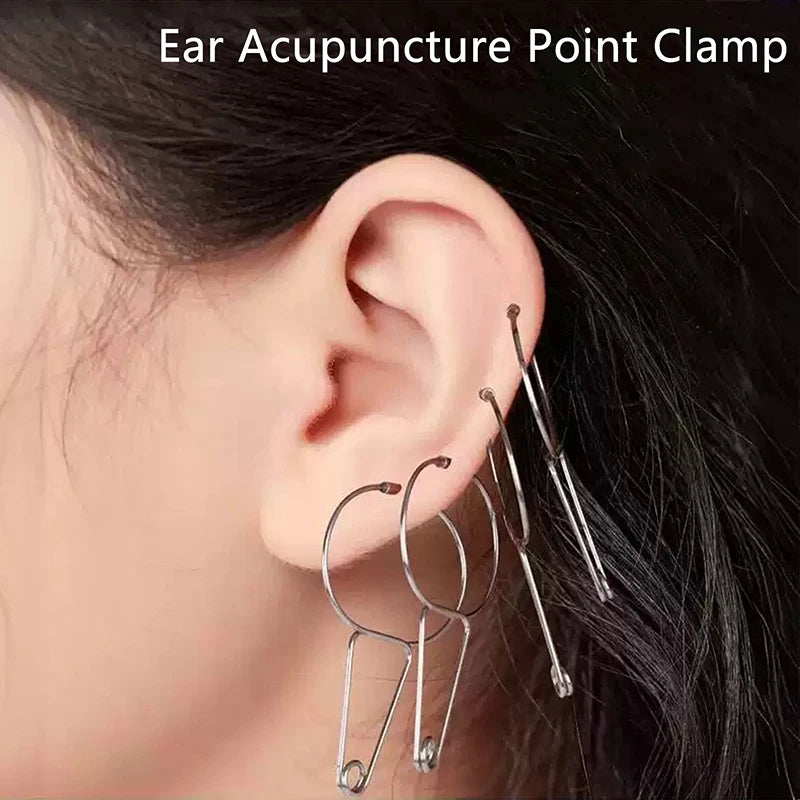 Magnetic Ear Acupuncture Point Clamp Points Chart Stainless Steel Qme