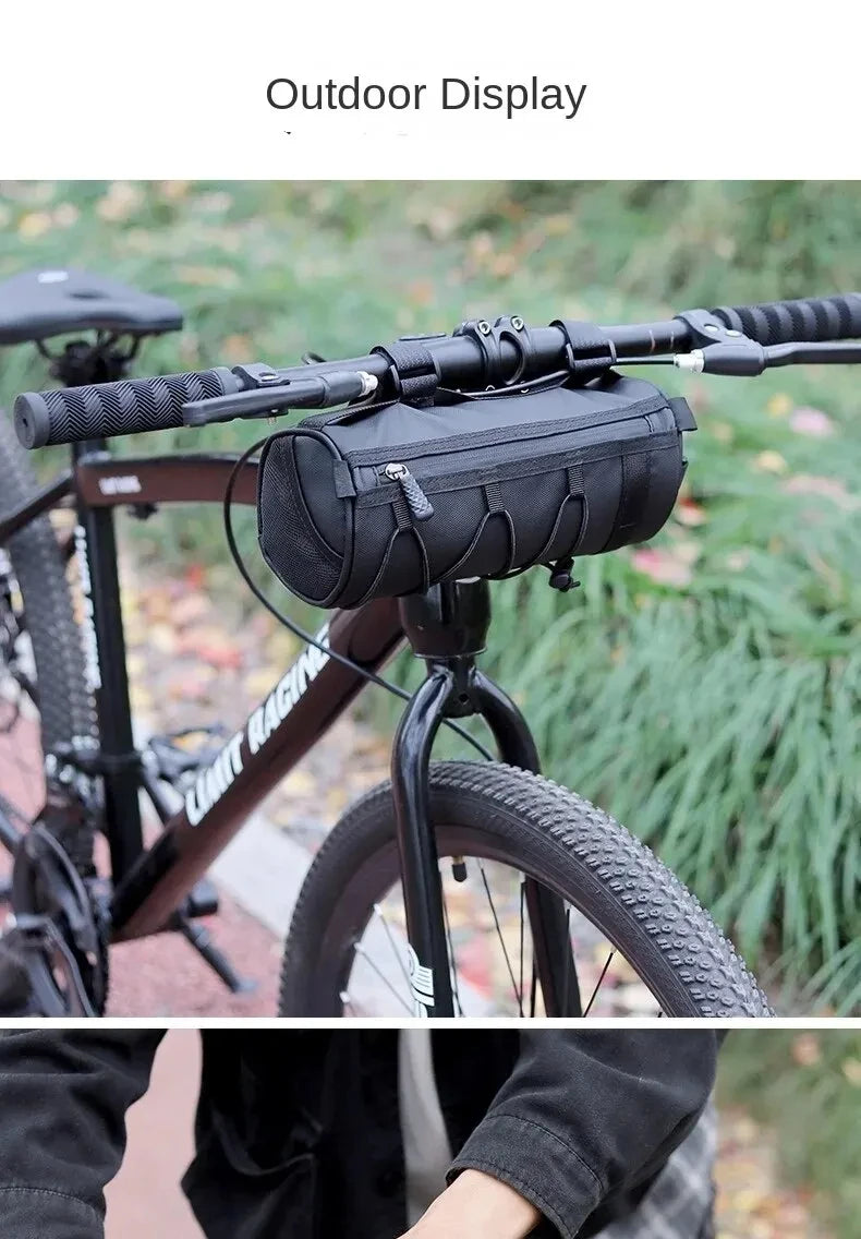Bike Front Bag Bicycle Bag Storage Outside Multifunction Riding Bag Mountain Bike Front Bag Bicycle Accessories Qme