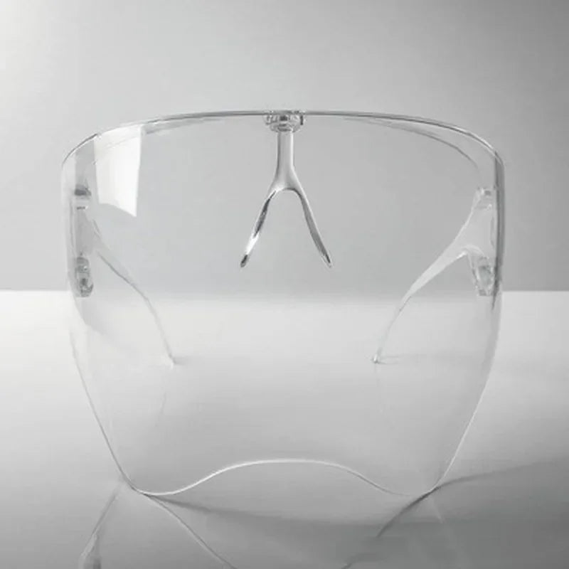 2pcs Protective Faceshield Glasses Sunglasses Transparent Anti-fog Anti-splash Protective Mask Full Face Covered Safety Qme Transparent