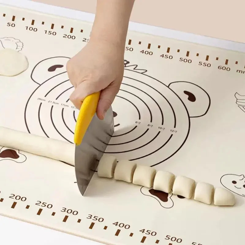 70 Silicone Pad Baking Mat Sheet Kneading Dough Kitchen Rolling Pizza Qme